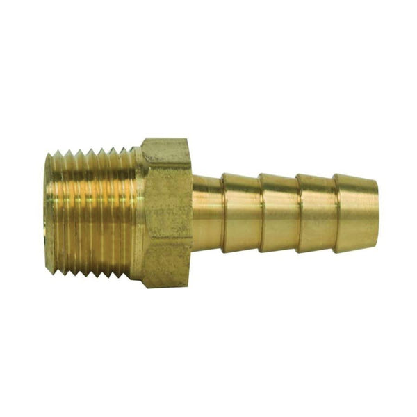 Hose Adapter, 3/8 in, Barb x MNPT, Brass