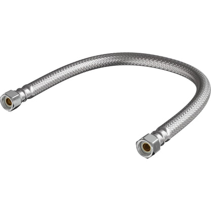 3/8" Comp X 3/8" FIP X 16" Stainless Steel and PVC Reinforced Sink Flexible Water Connectors