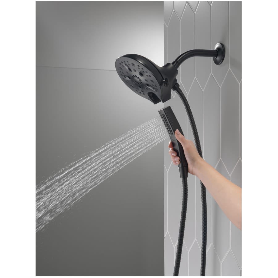 Universal Showering In2ition 1.75 GPM Multi Function Shower Head with Touch-Clean, MagnaTite, and H2Okinetic Technology