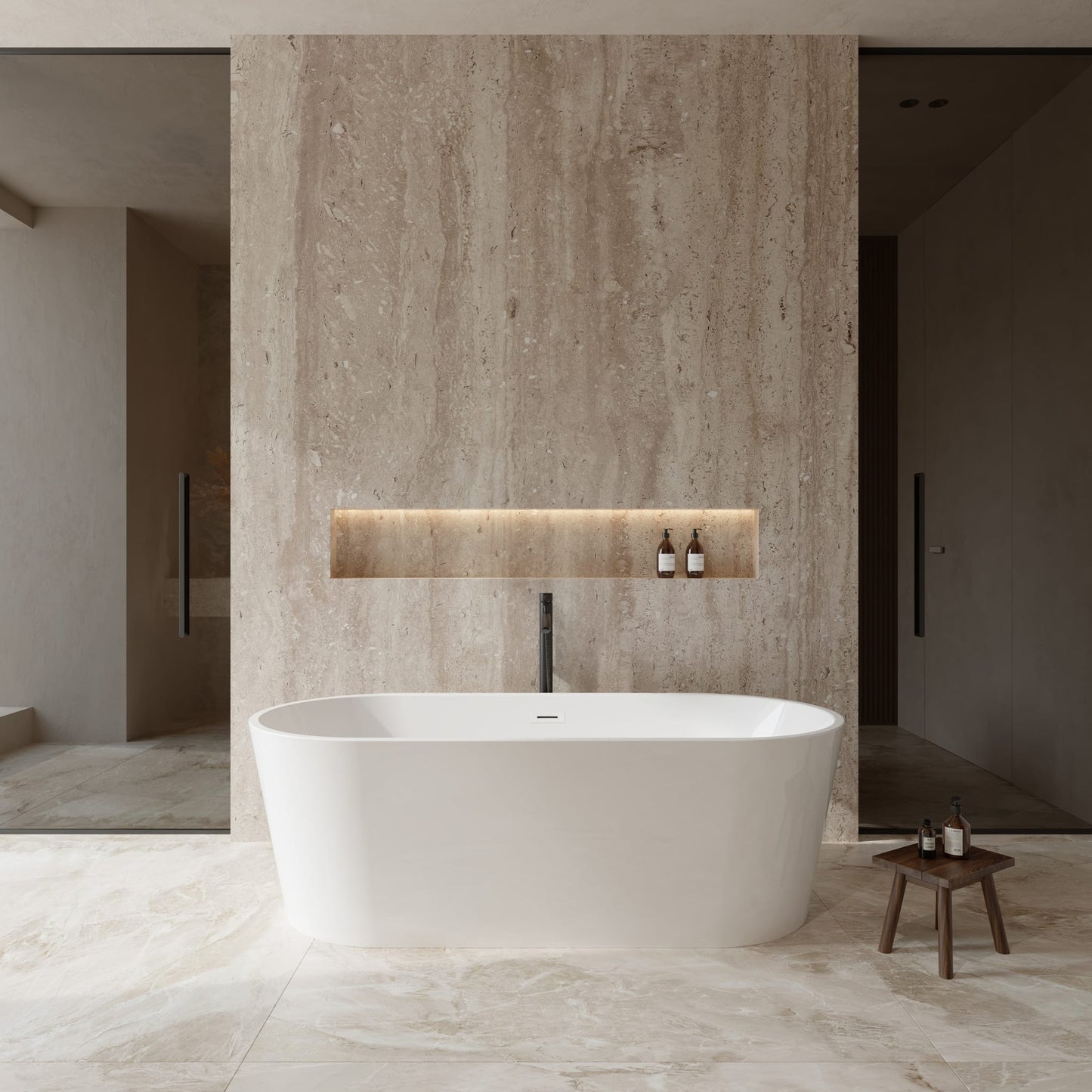 Carissa Freestanding Bathtub - 71W x 23H x 32D
