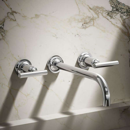 Purist 1.2 GPM Wall Mounted Widespread Bathroom Faucet