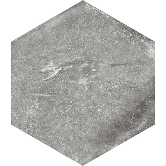 Solstice Spring Grey Hexagon 8X8 Matte