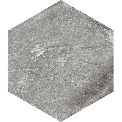 Solstice Spring Grey Hexagon 8X8 Matte