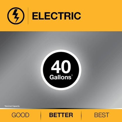 Performance Plus 40 Gal. 4500-Watt Elements Medium Electric Water Heater w/9-Year Tank Warranty LED Indicator & 240-Volt