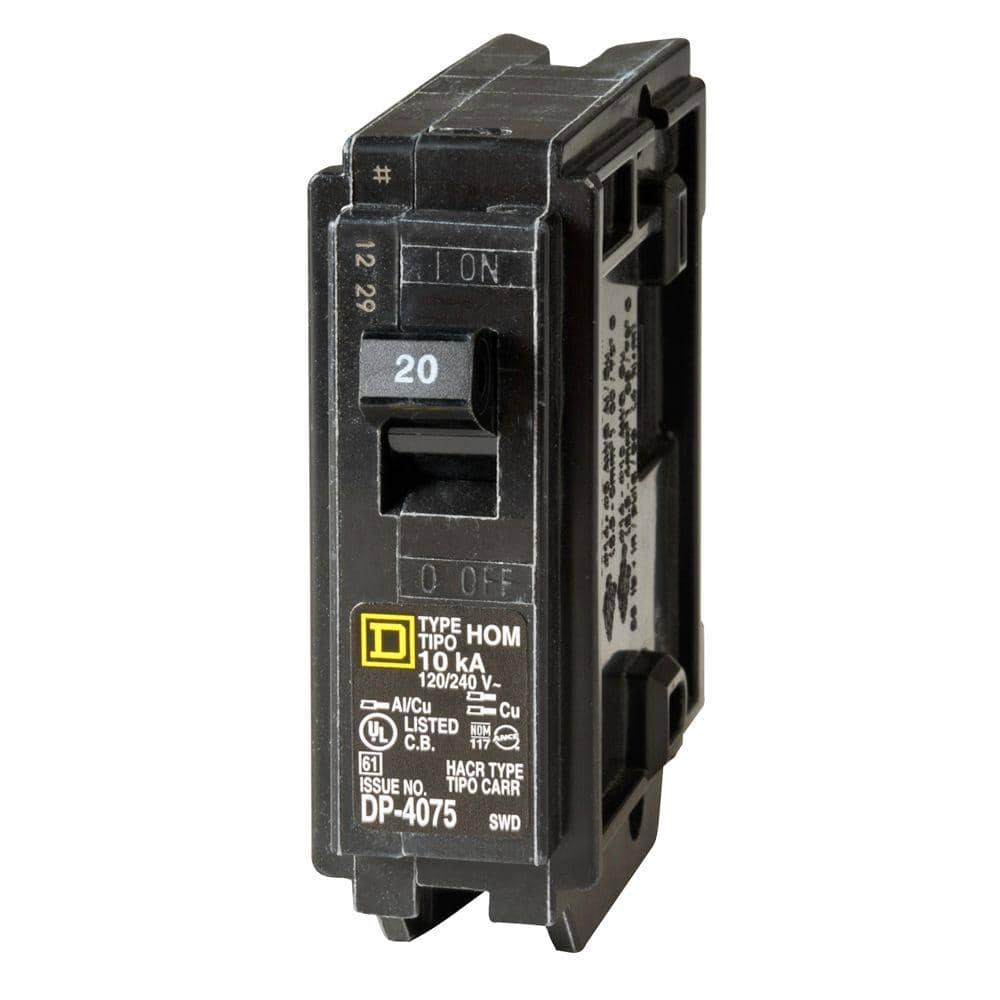 Homeline 20 Amp Single-Pole Circuit Breaker(HOM120CP)