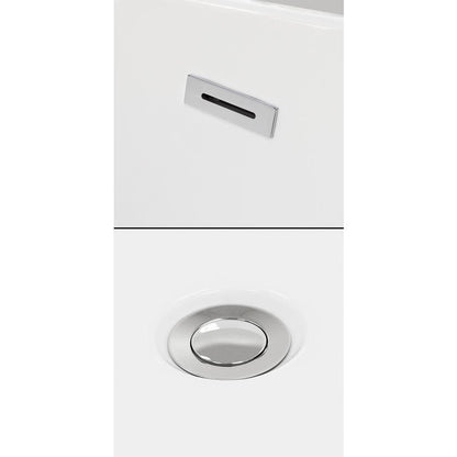 Grayley 60 in. L x 30 in. W Acrylic Left Hand Drain Rectangular Alcove Bathtub in White with Chrome Trim