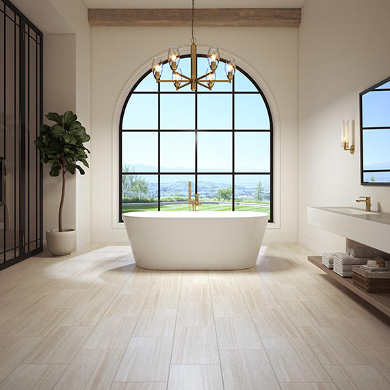 Avenel Ivory Rectangle 12X24 Matte