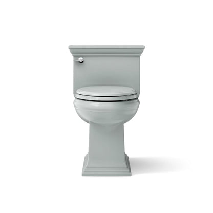 Memoirs 1.28 GPF Compact Elongated One-Piece Comfort Height Toilet with AquaPiston and Glenbury Quiet-Close Seat Included