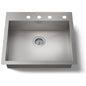 Vault 25" Single Basin Top-Mount/Under-Mount 18-Gauge Stainless Steel Kitchen Sink with SilentShield
