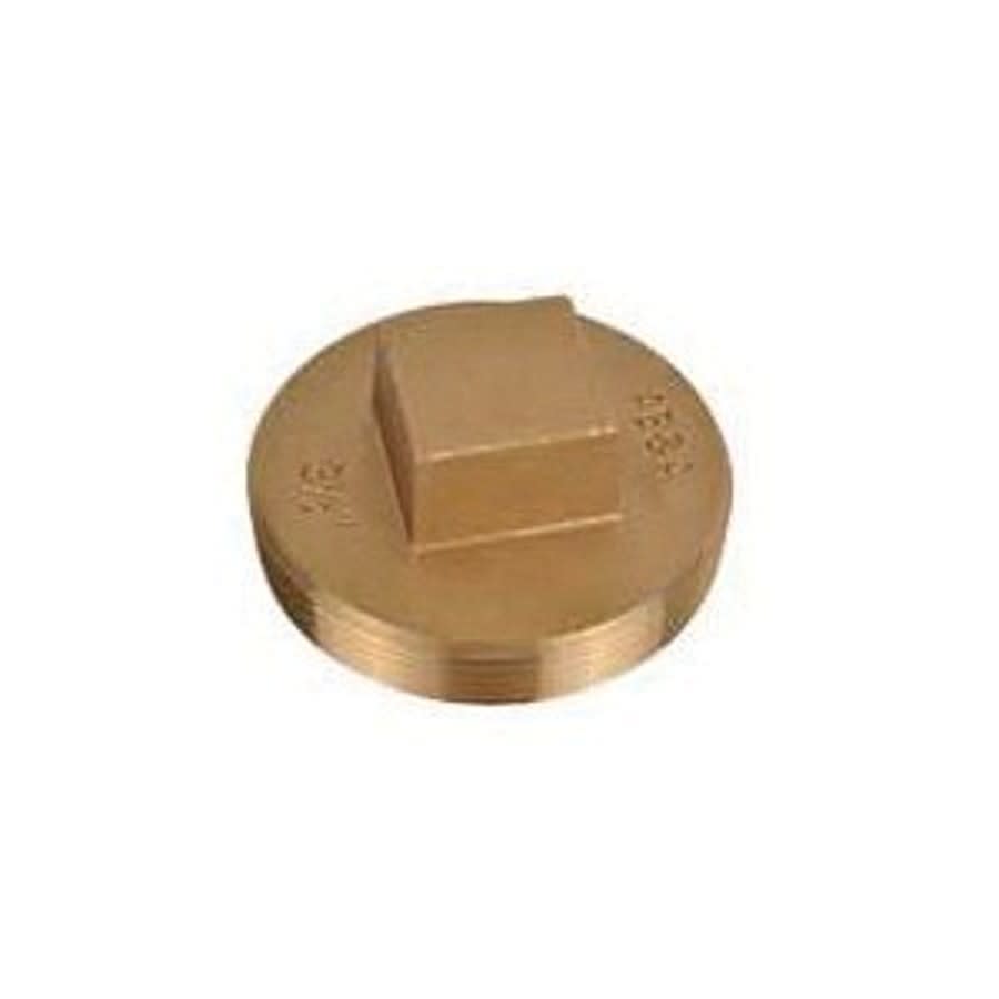 Raised Head Plug, 6 in, MNPT, Brass, Rough Brass