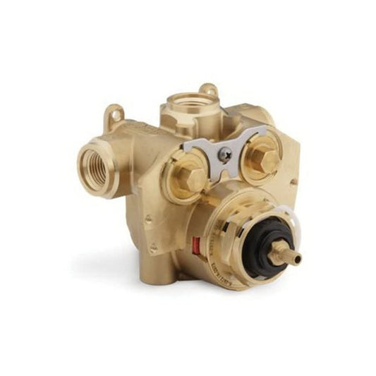 MasterShower® Thermostatic Valve, 1/2 in, FNPT, 45 psi, 10.9 gpm, Brass Body