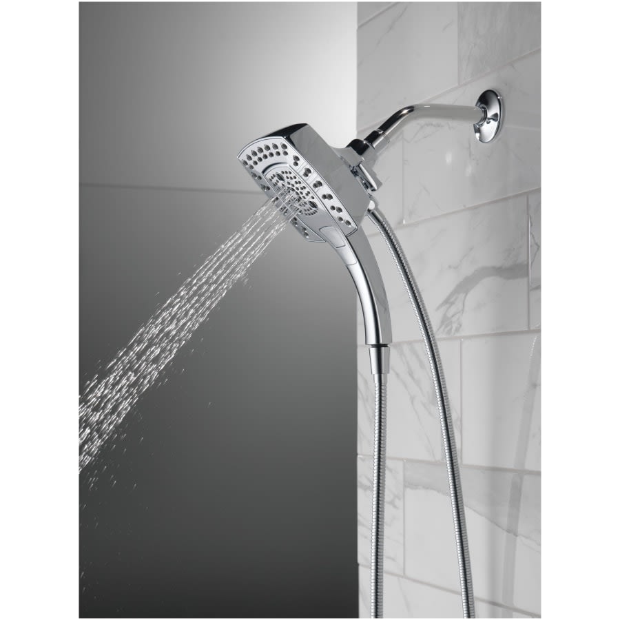 Universal Showering 2.5 GPM Multi Function 2-in1 In2ition Shower Head and Hand Shower with Touch Clean, H2Okinetic and MagnaTite Technology