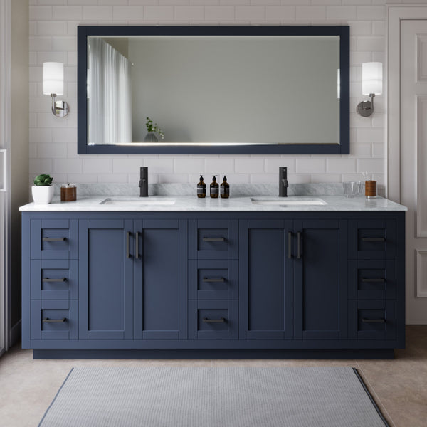 Miranda Double Bathroom Vanity - 84W x 33.75H x 22D