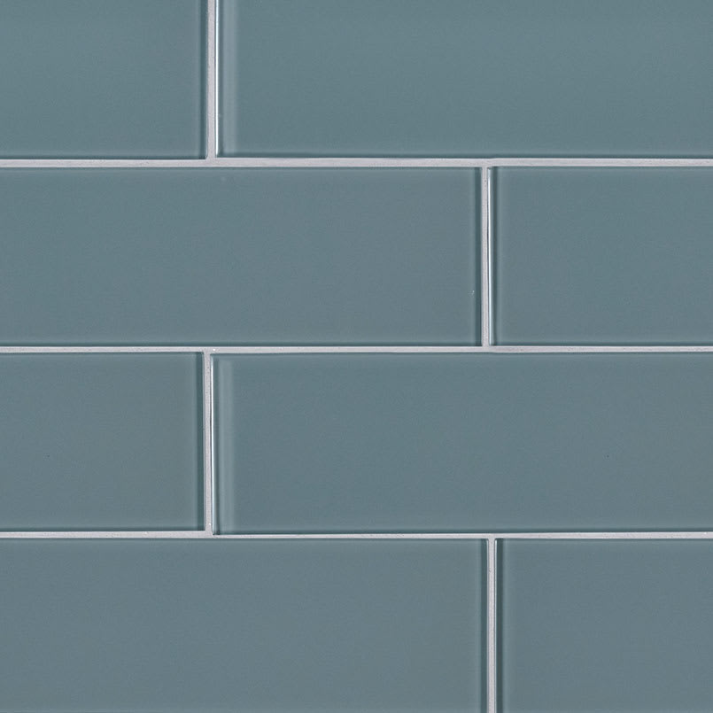 Harbor Gray Glass Tile 3x9