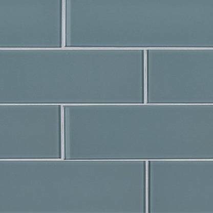 Harbor Gray Glass Tile 3x9