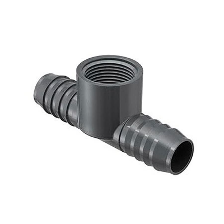 Tee, 1 in, Insert x Insert x FNPT, PVC