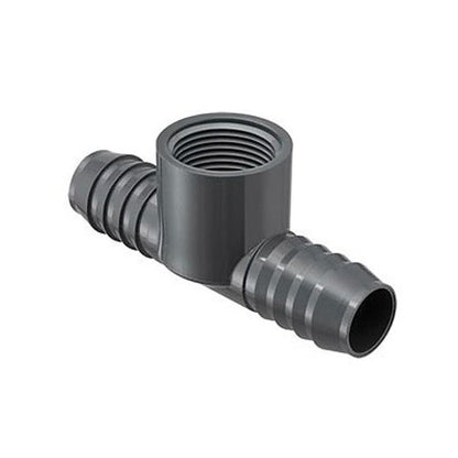 Tee, 1 in, Insert x Insert x FNPT, PVC