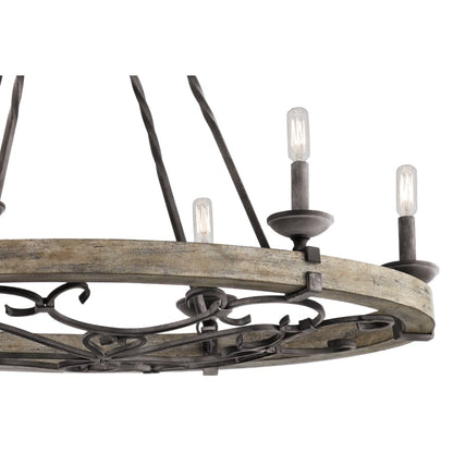 Taulbee 6 Light 36" Wide 1 Tier Chandelier