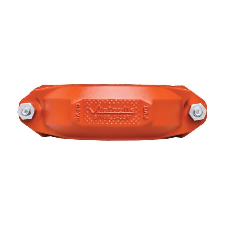 Rigid Coupling, 2 in, Groove, Ductile Iron, Enamel Painted