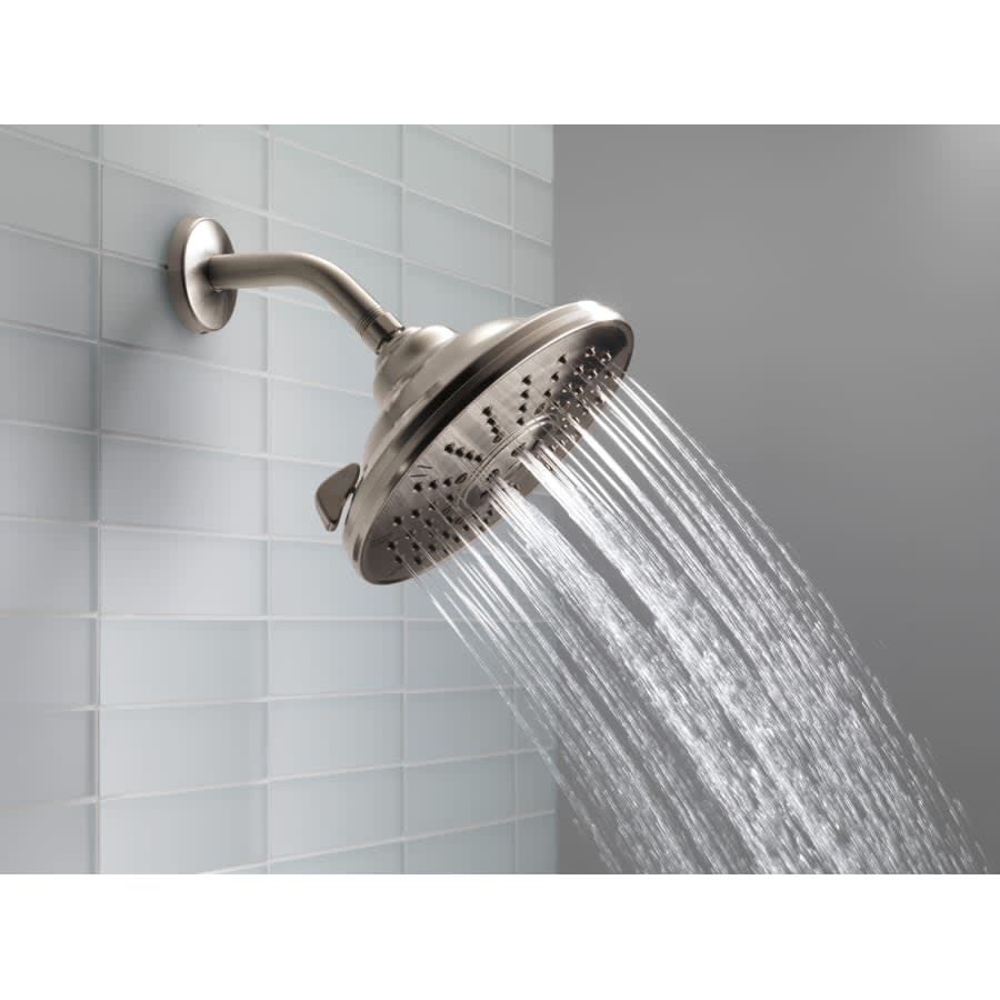 2.5 GPM Contemporary 8-1/2" Wide Multi Function Shower Head with Touch-CleanÂ® Technology - Limited Lifetime Warranty