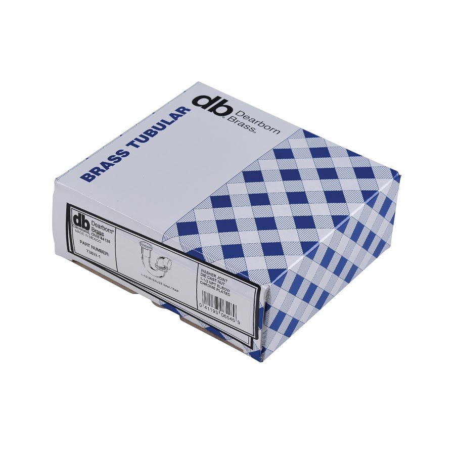 Tubular P-Trap, 1-1/2 in, 20 ga, Polished Chrome