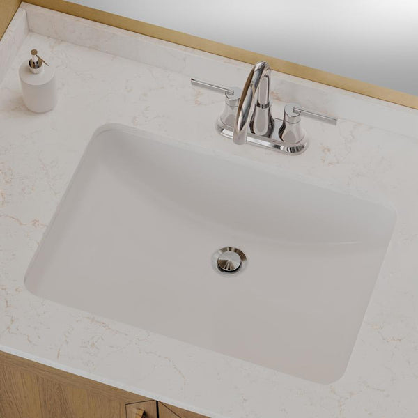 Norris 22-13/16" Rectangular Vitreous China Undermount Bathroom Sink with Overflow