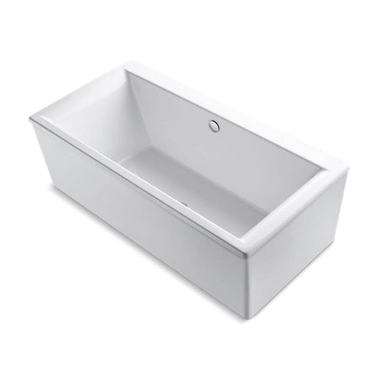 Stargaze® Freestanding Tub, 72 x 36 x 25-3/4 in, Center Drain, White
