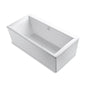 Stargaze® Freestanding Tub, 72 x 36 x 25-3/4 in, Center Drain, White