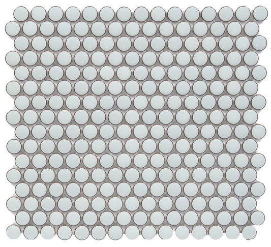 BG MINT GREEN PENNY ROUND 12X12 MOSAIC