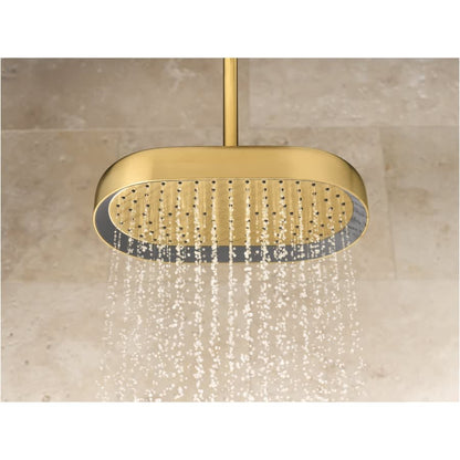 Statement 1.75 GPM Single Function Rain Shower Head with MasterClean Sprayface and Katalyst Air Induction Technology