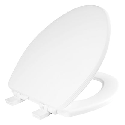Ashland™ Toilet Seat, Elongated Bowl, Closed Front, With Cover, Wood, White