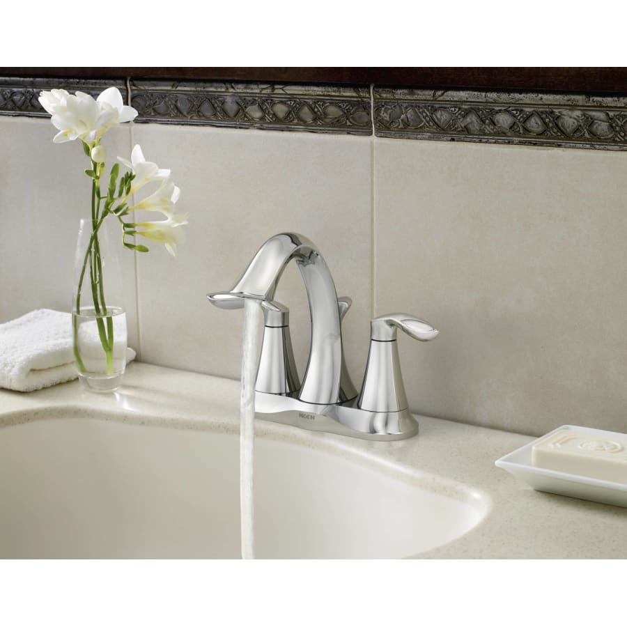 Eva 1.2 GPM Centerset Bathroom Faucet (Valve Included)
