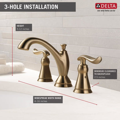 Linden Widespread Bathroom Faucet with Pop-Up Drain Assembly - Includes Lifetime Warranty