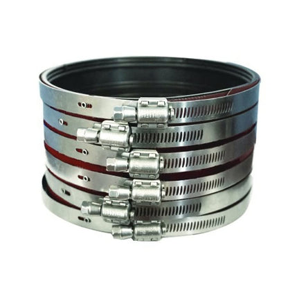 Heavy Duty Coupling, 8 in, No Hub, Stainless Steel