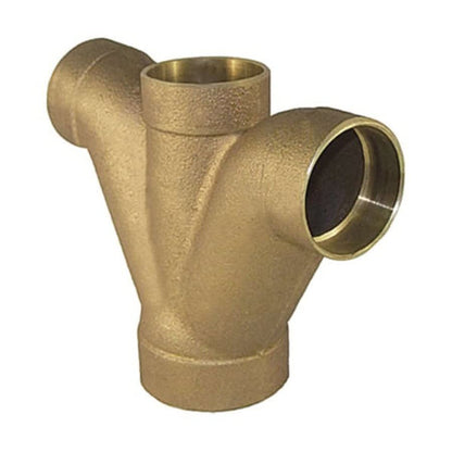 DWV Double Combination Wye and 45 deg Elbow, 2 x 1-1/2 x 1-1/2 x 1-1/2 in, C, Copper