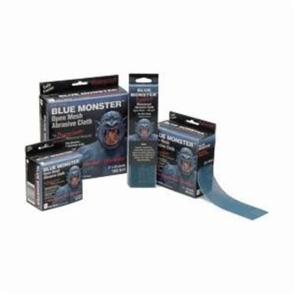 Premium Abrasive Cloth, 10 yd L x 2 in W, 165 Grit, Open Mesh Cloth Backing