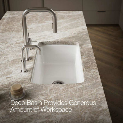 Cape Dory 33" Single Basin Under-Mount Enameled Cast-Iron Kitchen Sink