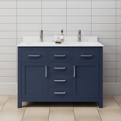 Beckett Double Bathroom Vanity - 48W x 35H x 22D