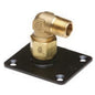 AutoFlare® 90 deg Flange Fitting, 1/2 in, MNPT x TracPipe® PS-II/CounterStrike® Yellow Brass