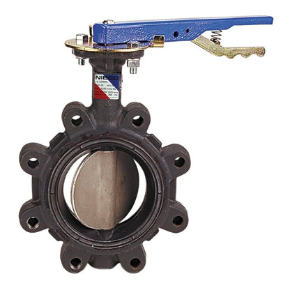 Lug Style Butterfly Valve, Gear Operator, 3 in, Flange, Ductile Iron