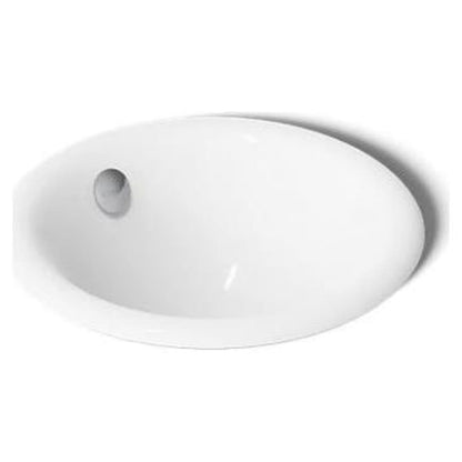Iron Plains 12" Cast Iron Drop-In or Undermount Bathroom Sink with Overflow