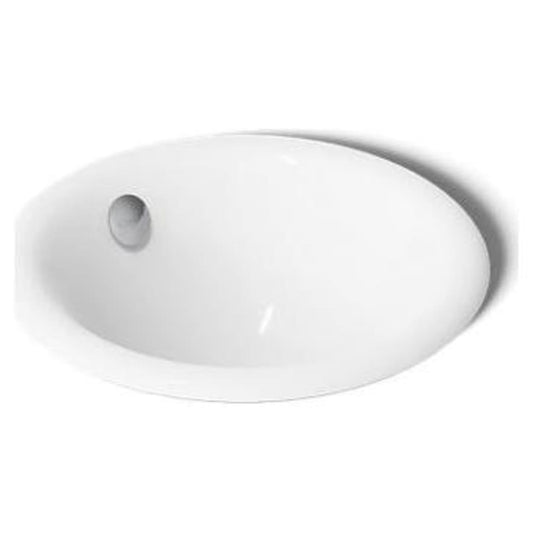 Iron Plains 12" Cast Iron Drop-In or Undermount Bathroom Sink with Overflow