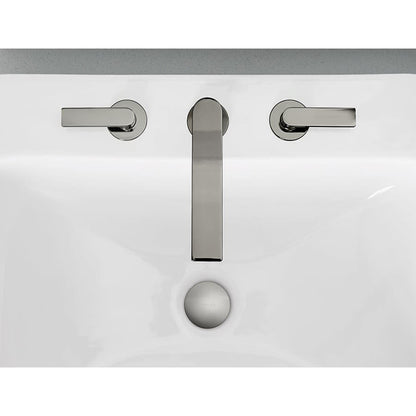 Composed Widespread Bathroom Faucet with Lever Handles - Pop Up Included