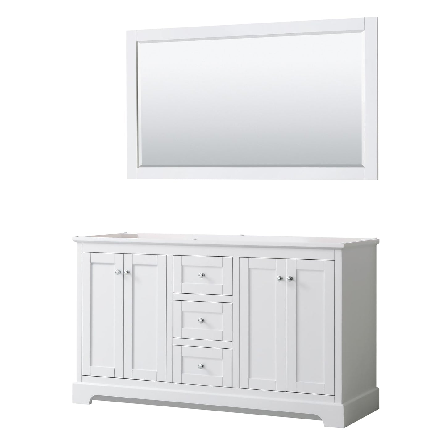 Avery Double Bathroom Vanity - 59.25W x 34.25H x 21.75D