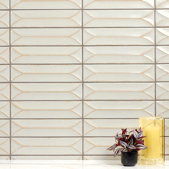 Terramater Vanilla Rectangle, Wave Crest 3.5X15 Glossy