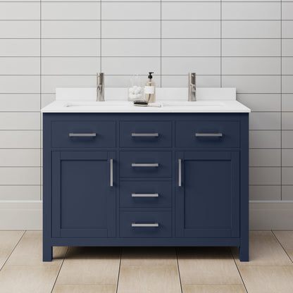 Beckett Double Bathroom Vanity - 48W x 35H x 22D