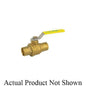 2-Piece Ball Valve, 3/4 in, C, Full Port, Brass Ball, Brass