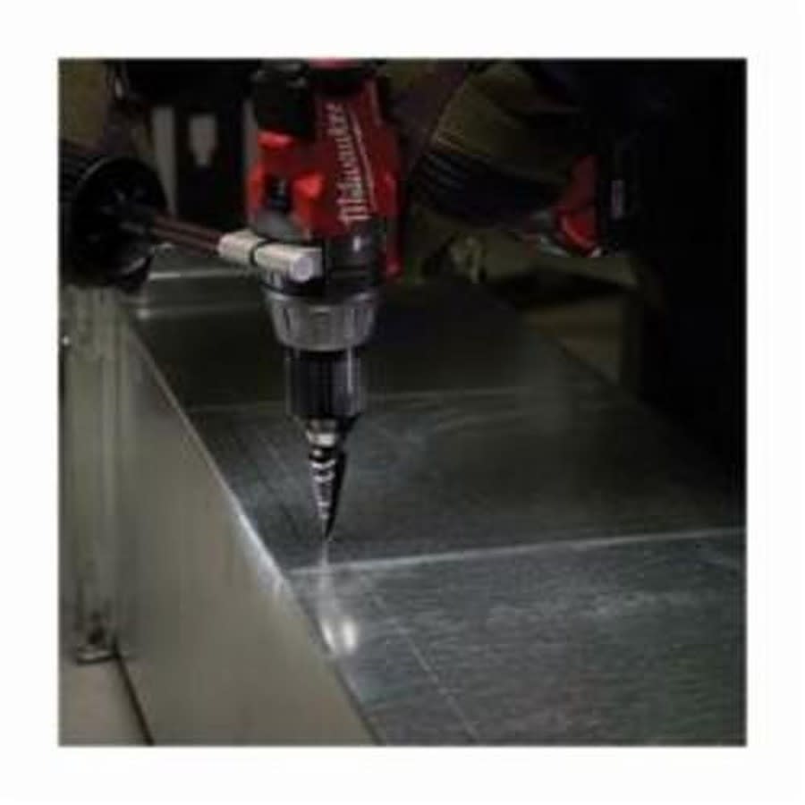 Step Drill Bit, 1/2 to 1 in, Max Hole Diameter, 9 Steps