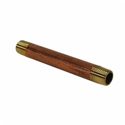 Nipple, 1 in, 12 in L, MNPT, Brass