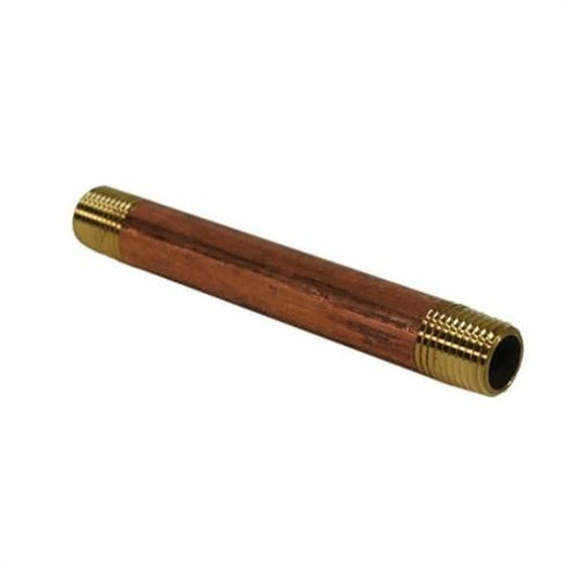 Nipple, 1 in, 12 in L, MNPT, Brass